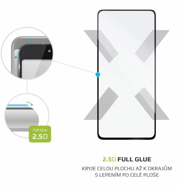 Ochranné tvrzené sklo FIXED pro Huawei Nova 9 SE - černé - na celý displej
