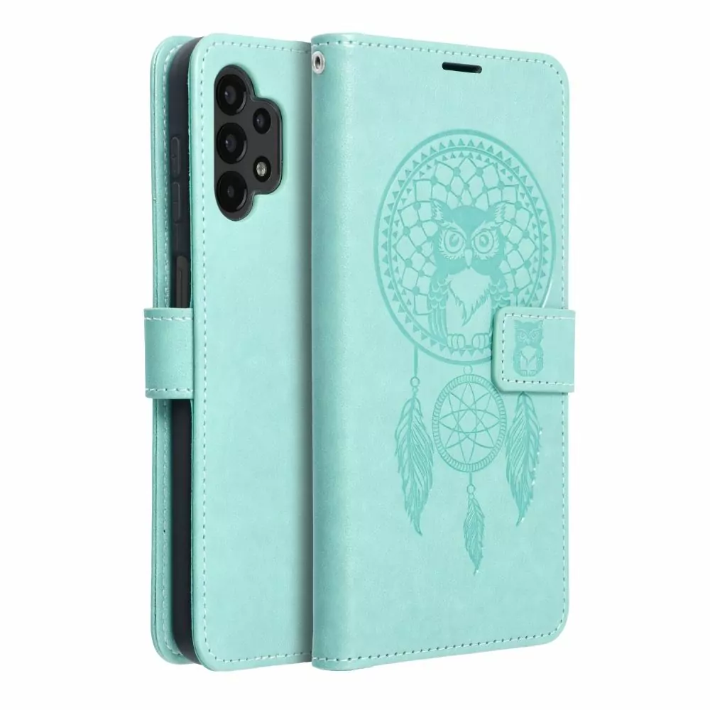 Flipové pouzdro Coolcase Mezzo Zelený lapač snů na mobil Samsung Galaxy A13