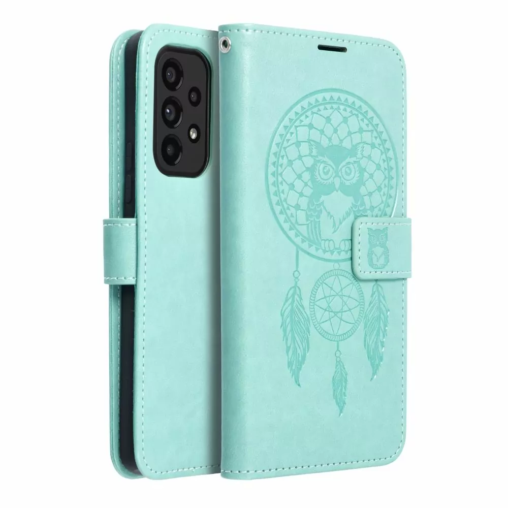 Flipové pouzdro Coolcase Mezzo Zelený lapač snů na mobil Samsung Galaxy A53 5G