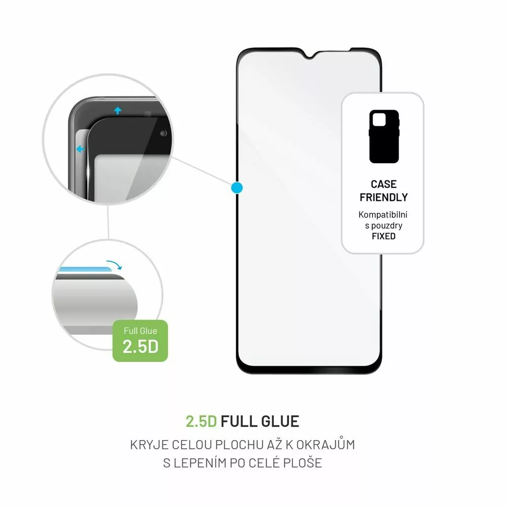 Ochranné tvrzené sklo FIXED Full-Cover pro Realme C31 na celý displej