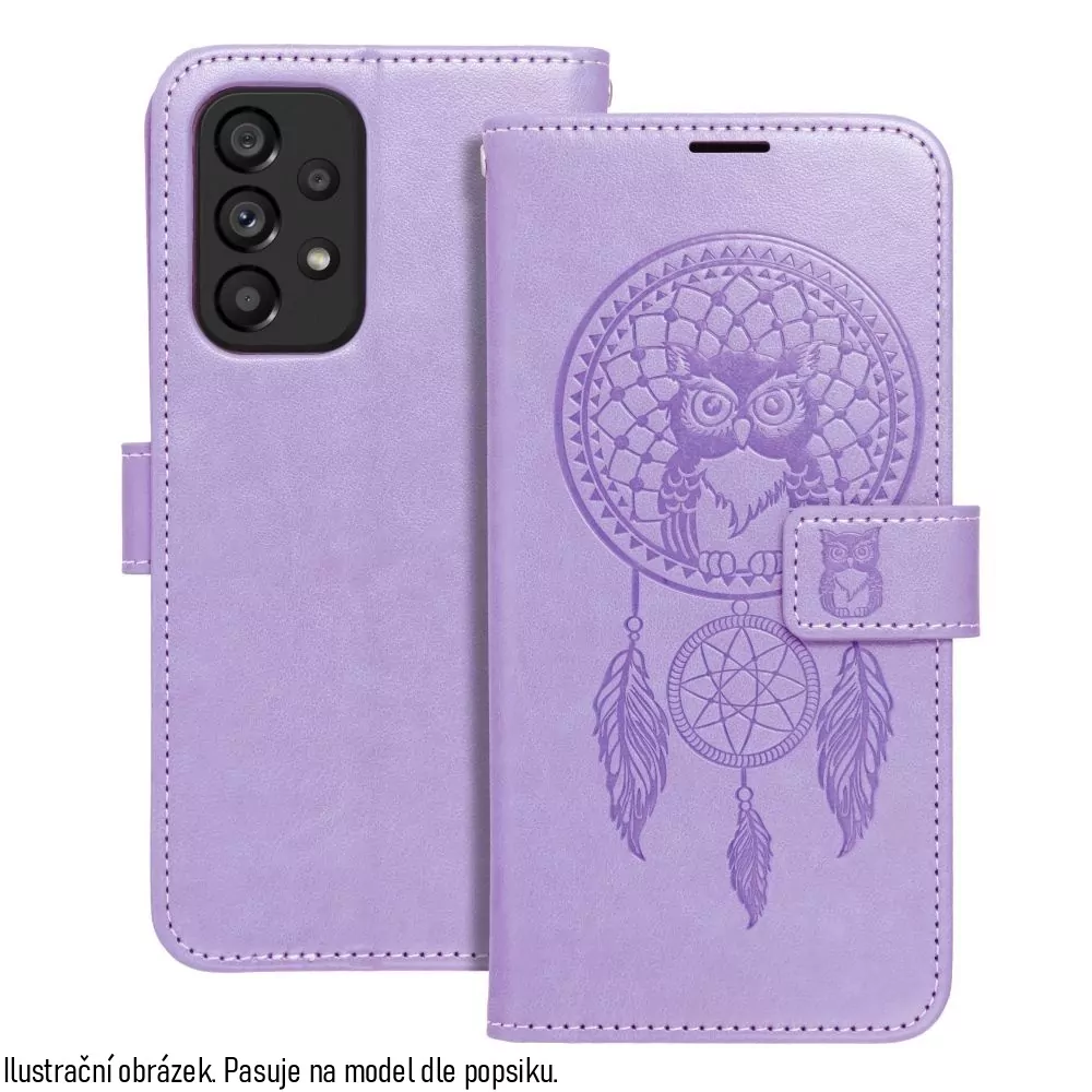 Flipové pouzdro Coolcase Mezzo Fialový lapač snů na mobil Xiaomi Redmi Note 11 / 11S