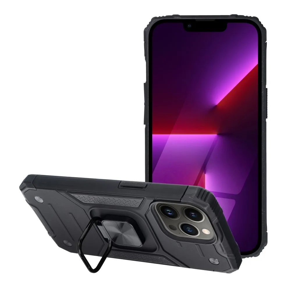Hybridní pouzdro Coolcase Nitro na mobil Apple iPhone 13 Pro černé odolné se stojánkem
