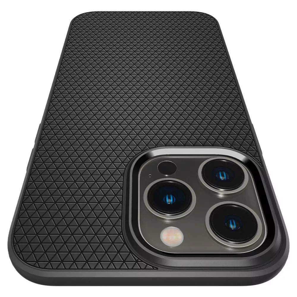 Silikonové pouzdro SPIGEN Liquid Air na mobil Apple iPhone 14 Pro Černé