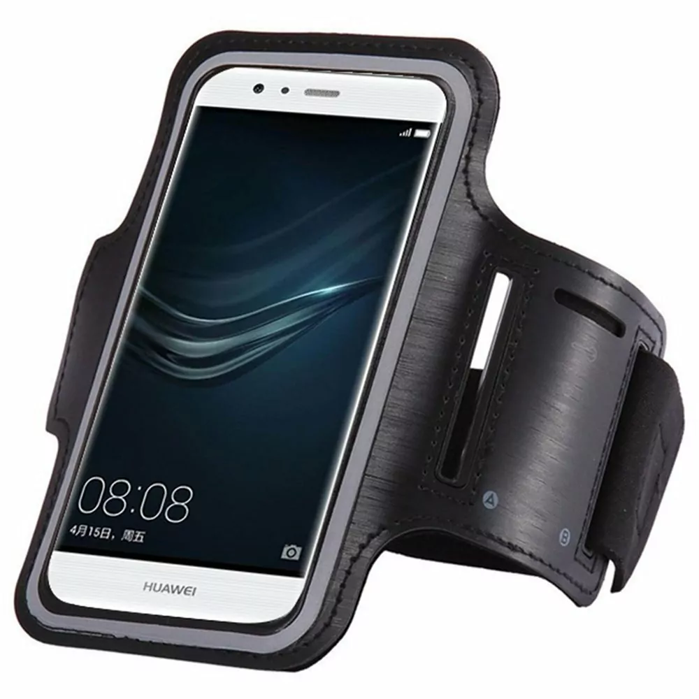 Sportovní pouzdro na ruku na běhání ARMBAND pro mobily do 6" černé