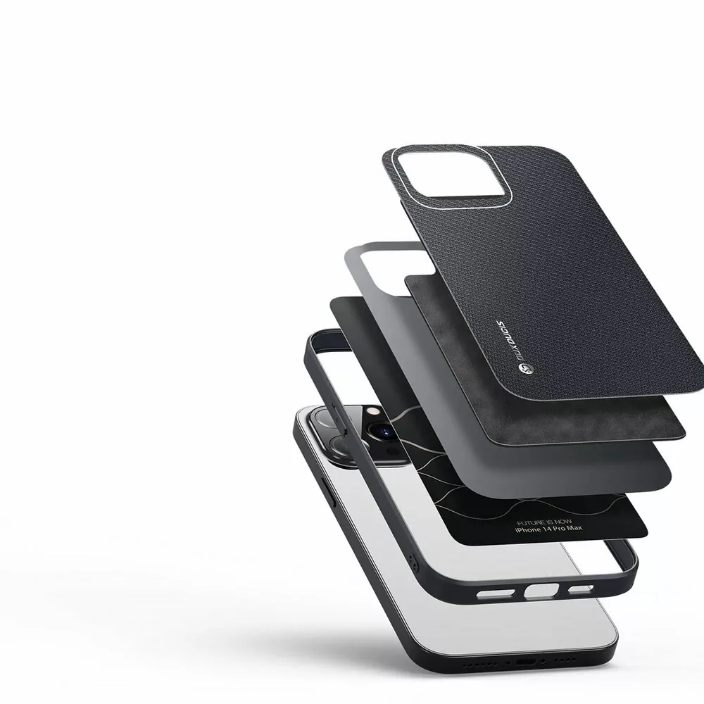 Silikonové pouzdro Dux Ducis Fino na mobil Apple iPhone 14 Pro Černé