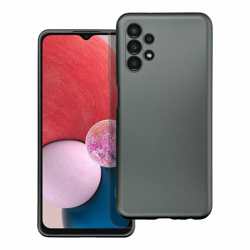 Silikonové pouzdro METALLIC na mobil Samsung Galaxy A13 Šedé