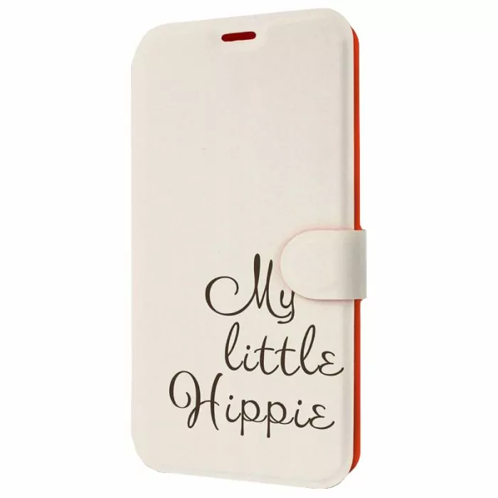 Flipové pouzdro Mobiwear na mobil Apple iPhone 7 - M039P Mopsík My Little Hippie - VÝPRODEJ