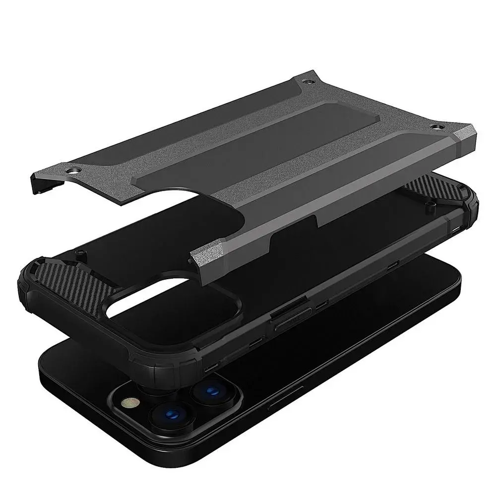 Odolné pouzdro Coolcase Armor na mobilní telefon Apple iPhone 14 Pro Max Černé