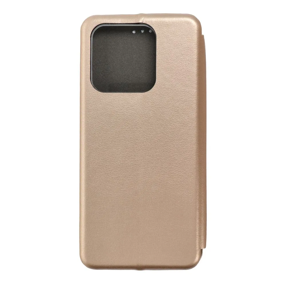 Otevírací flipové pouzdro Coolcase Elegance na mobil Xiaomi Redmi 10A zlatavé