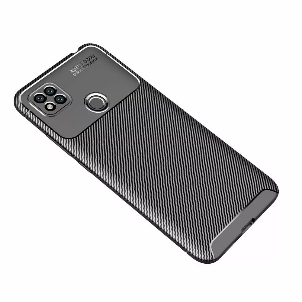 Silikonové pouzdro Premium Coolcase Carbon na mobil Xiaomi Redmi 9C Černé