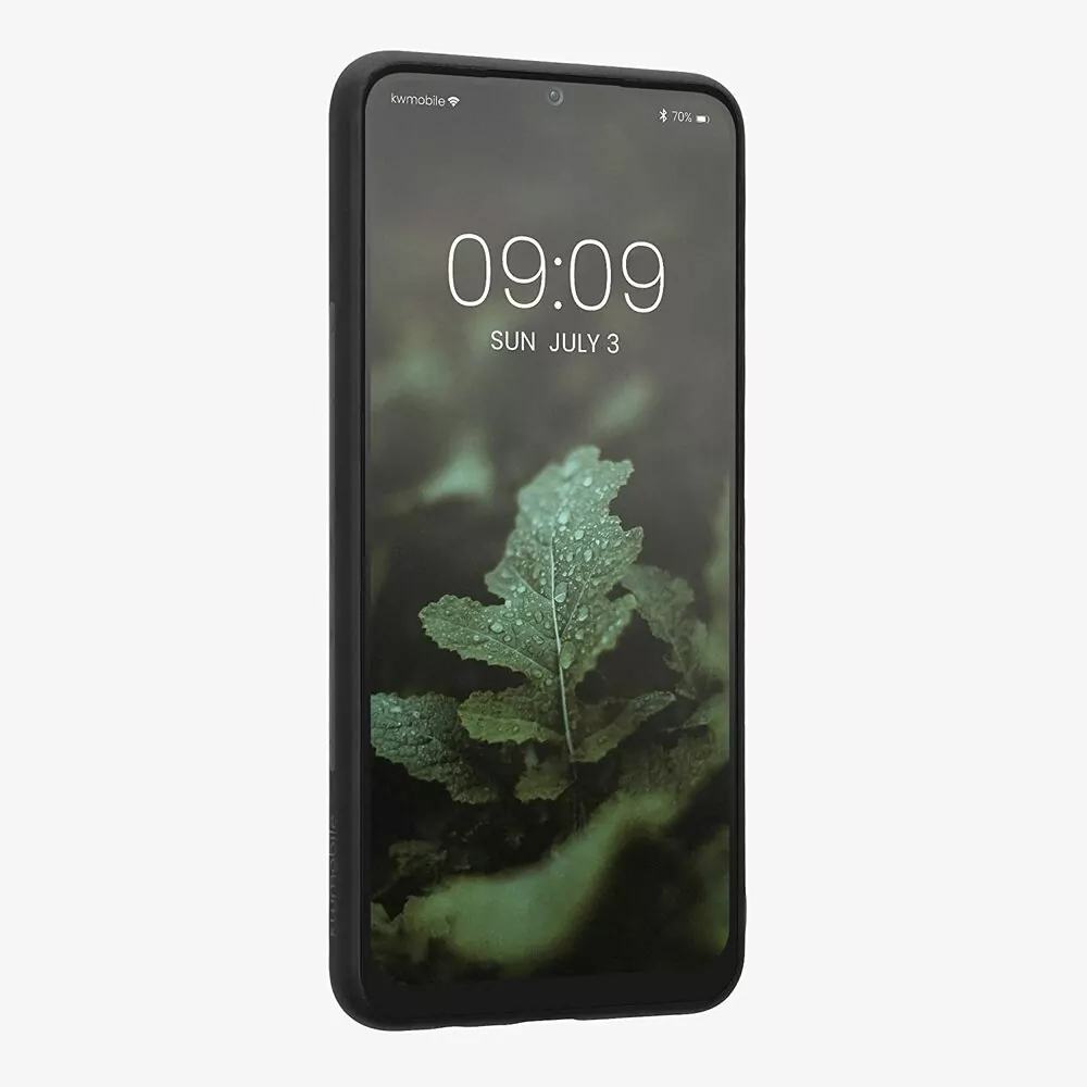 Dřevěné - silikonové pouzdro KWmobile na mobil Samsung Galaxy A13 5G / Samsung Galaxy A04s