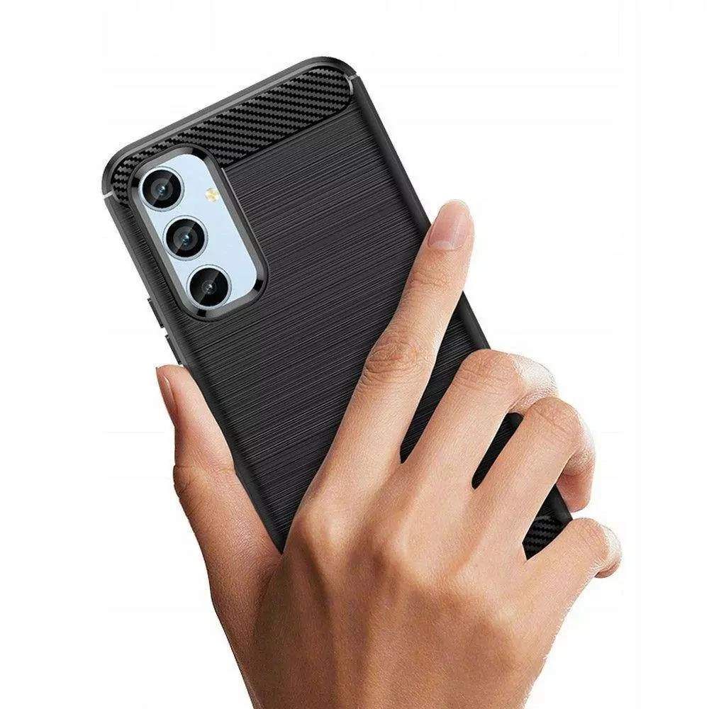 Silikonové pouzdro Coolcase Carbon Tech protect na mobil Samsung Galaxy A54 5G Černé