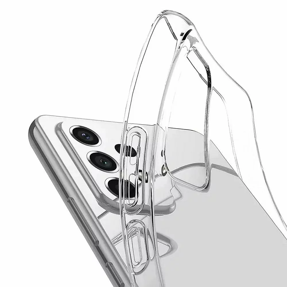 Silikonové pouzdro Coolcase Ultra Thin 0,5 mm na mobil Samsung Galaxy A23 / A23 5G Čiré