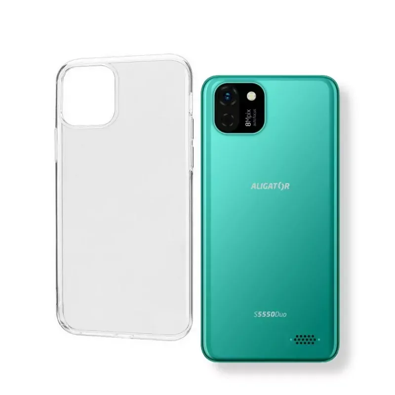 Originální silikonové pouzdro Super Gel na mobil ALIGATOR S6100 Duo Čiré