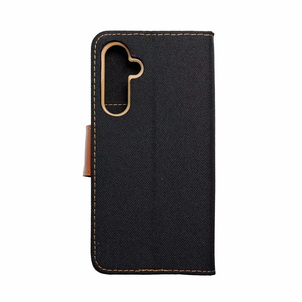 Luxusní flipové pouzdro Coolcase Canvas pro Samsung Galaxy A54 5G černé