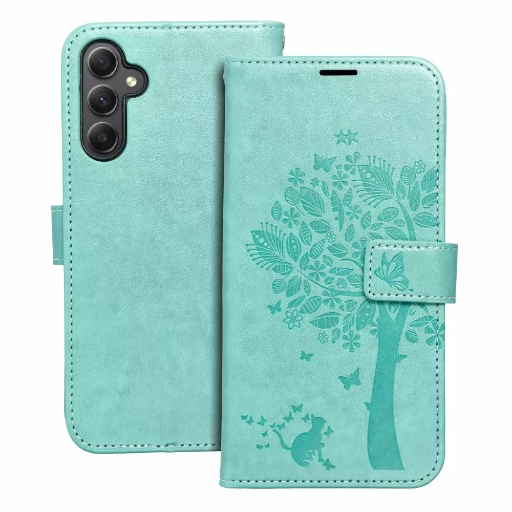Flipové pouzdro Coolcase Mezzo na mobil Samsung Galaxy A54 5G - Tree green