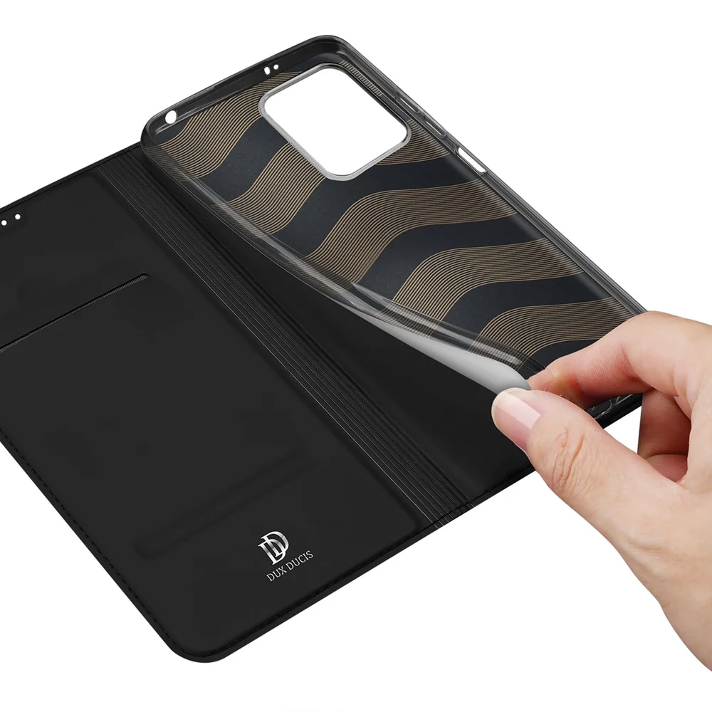 Prémiové flipové pouzdro DUX DUCIS SKIN na mobil Xiaomi Redmi Note 12 5G / Poco X5 5G černé