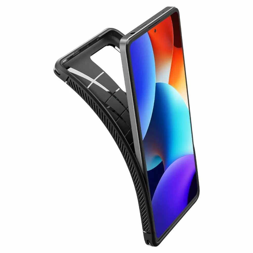Silikonové pouzdro SPIGEN Rugged Armor na mobil Xiaomi Redmi Note 12 Pro Plus 5G Černé