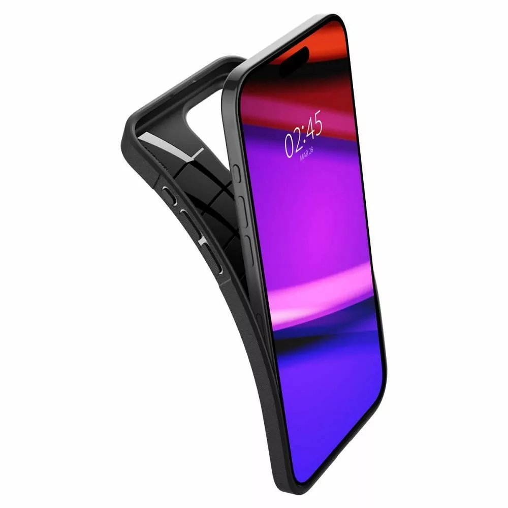 Silikonové pouzdro SPIGEN Core Armor na mobil Apple iPhone 15 Pro Černé