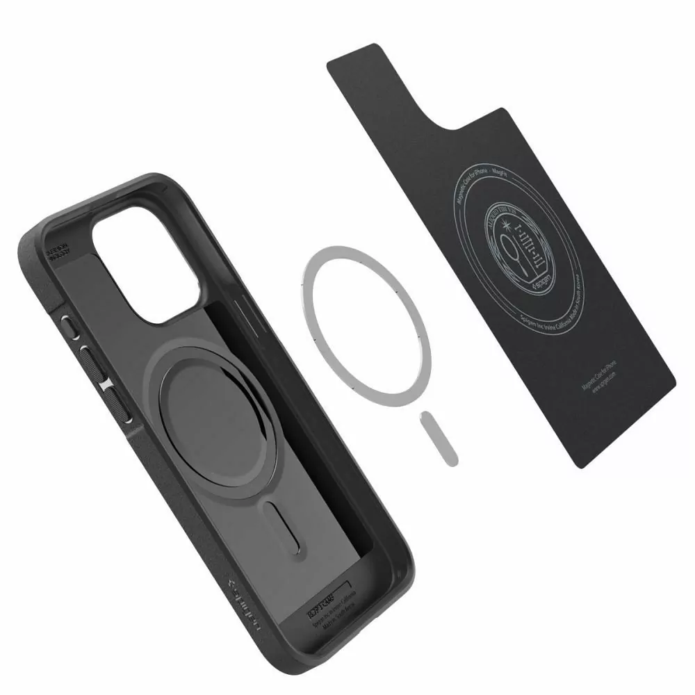 Silikonové pouzdro SPIGEN Core Armor na mobil Apple iPhone 15 Pro Černé - MagSafe kompatibilní