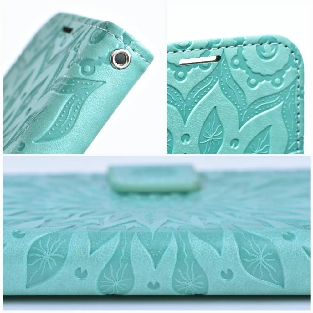 Flipové pouzdro Coolcase Mezzo na mobil Samsung Galaxy S23 FE - Zelená mandala