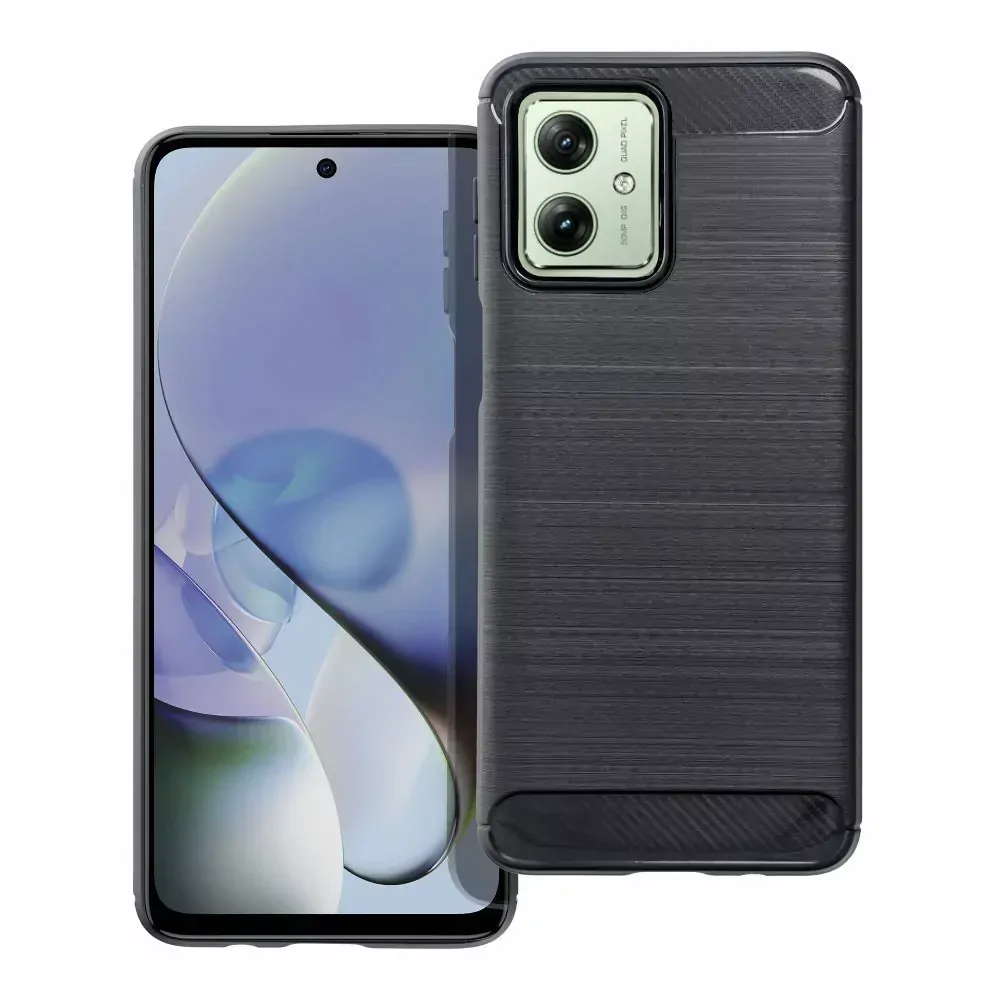 Silikonové pouzdro Coolcase Carbon na mobil Motorola Moto G54 5G / Moto G54 5G Power Edition černé