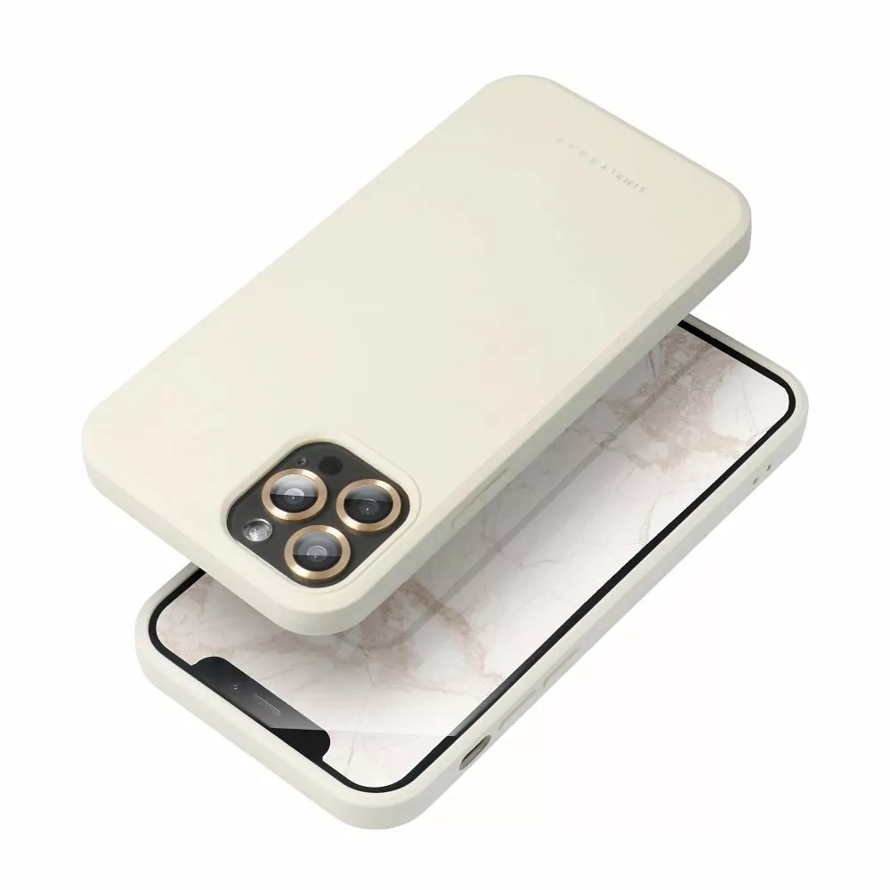 Elegantní silikonové pouzdro Roar Space na mobil Samsung Galaxy A14 LTE / 5G Krémové
