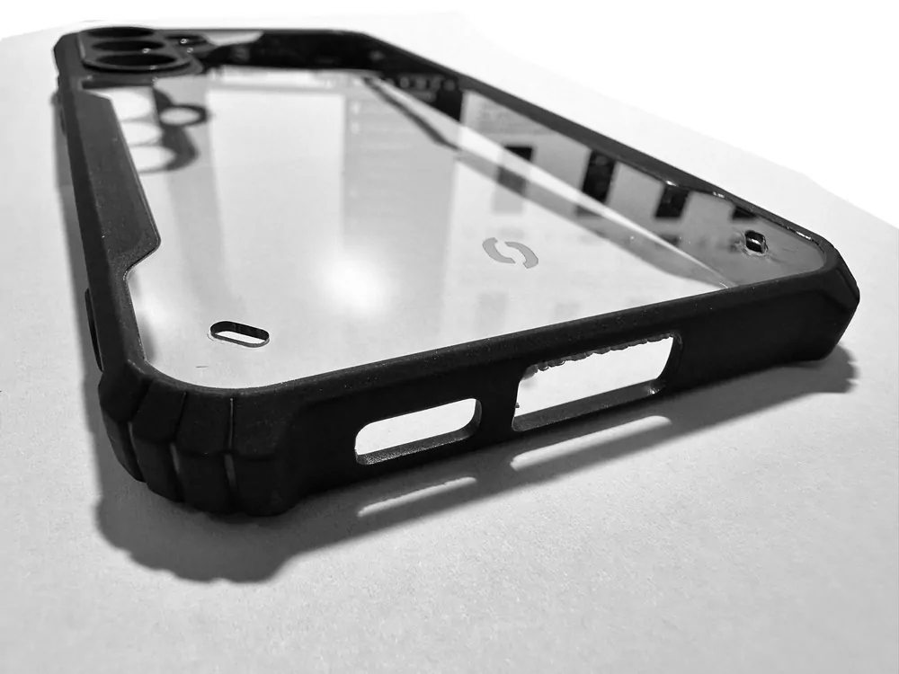 Pevné odolné pouzdro ALIGATOR BUMPERZZ na mobil Samsung Galaxy S23 FE Čiré - černé