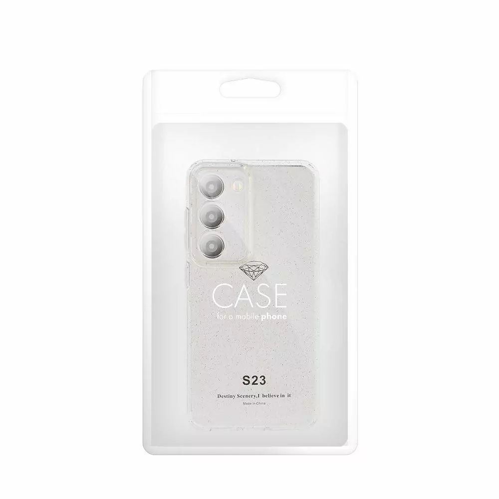 Pevné silikonové pouzdro 2mm BLINK na mobil Samsung Galaxy A25 5G Třpytkové čiré