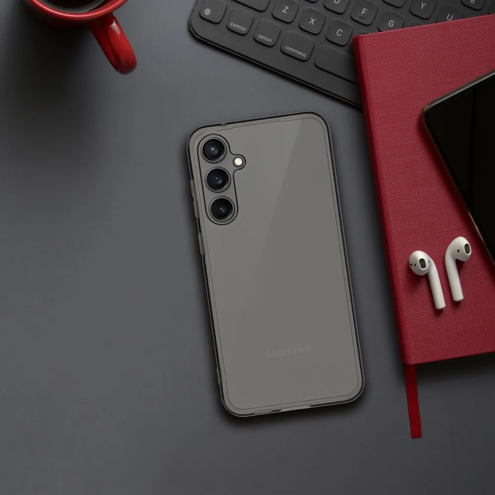 Silikonové pouzdro COOLCASE BOX PREMIUM 1,5mm na mobil Samsung Galaxy A14 5G / LTE - Tmavé transparentní