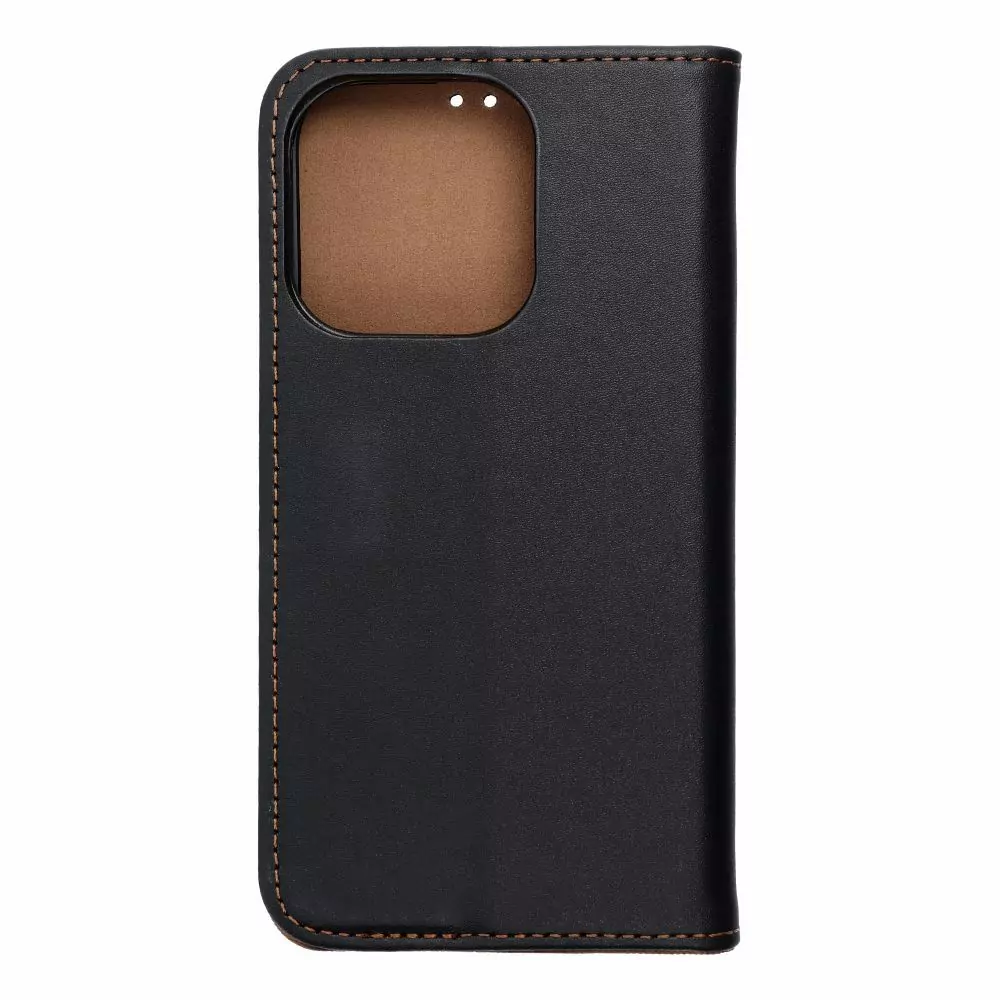 Elegantní kožené flip pouzdro Forcell Leather - Apple iPhone 16 Pro - černé