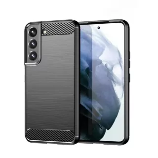 Silikonové pouzdro Coolcase Carbon na mobil Samsung Galaxy S24 Plus Černé