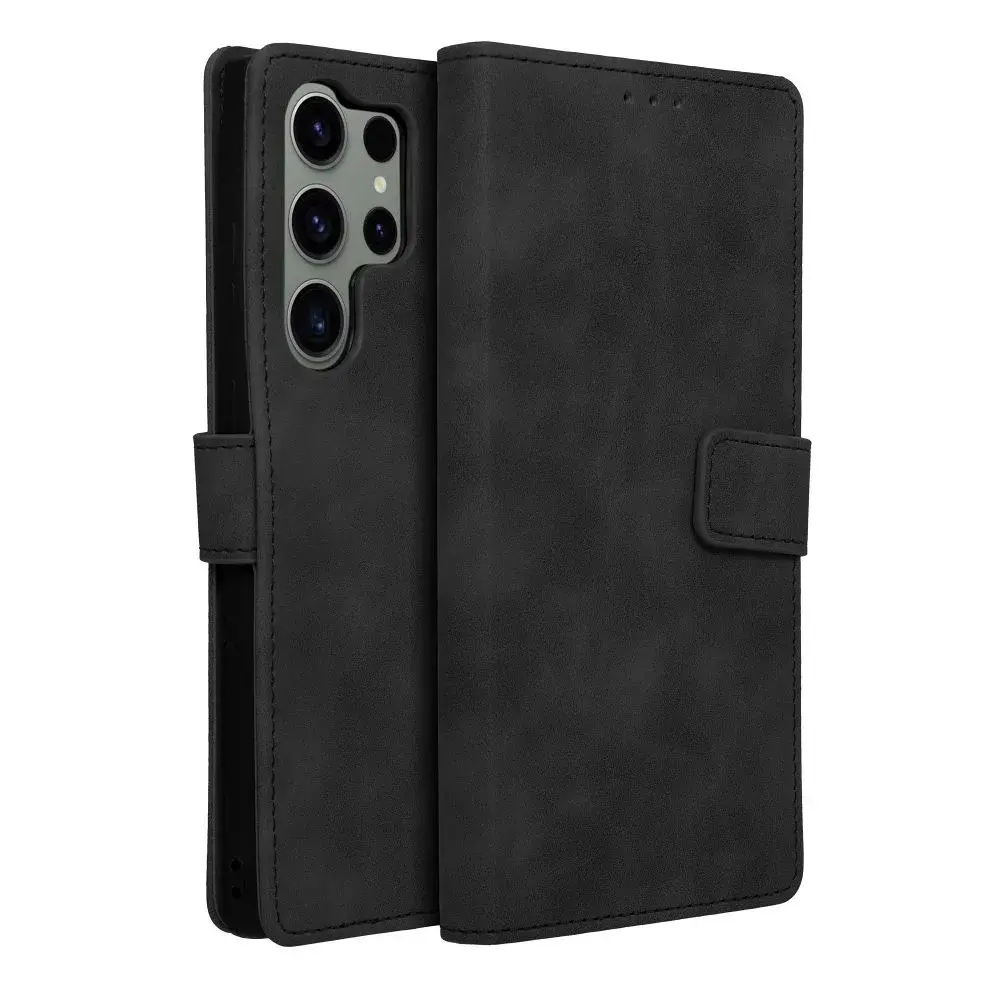 Flip pouzdro Coolcase TENDER na mobil Samsung Galaxy S24 Ultra - Černé