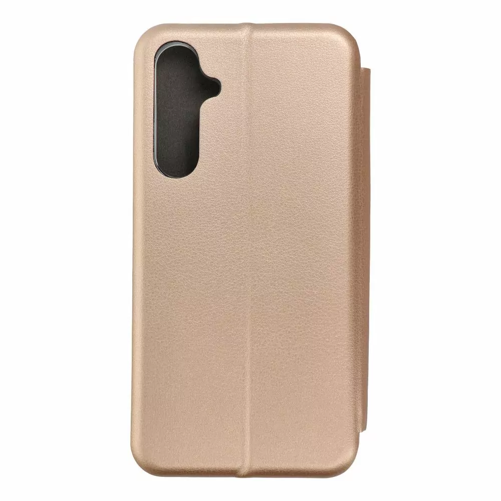 Otevírací flipové pouzdro Coolcase Elegance na mobil Samsung Galaxy A55 5G zlatavé