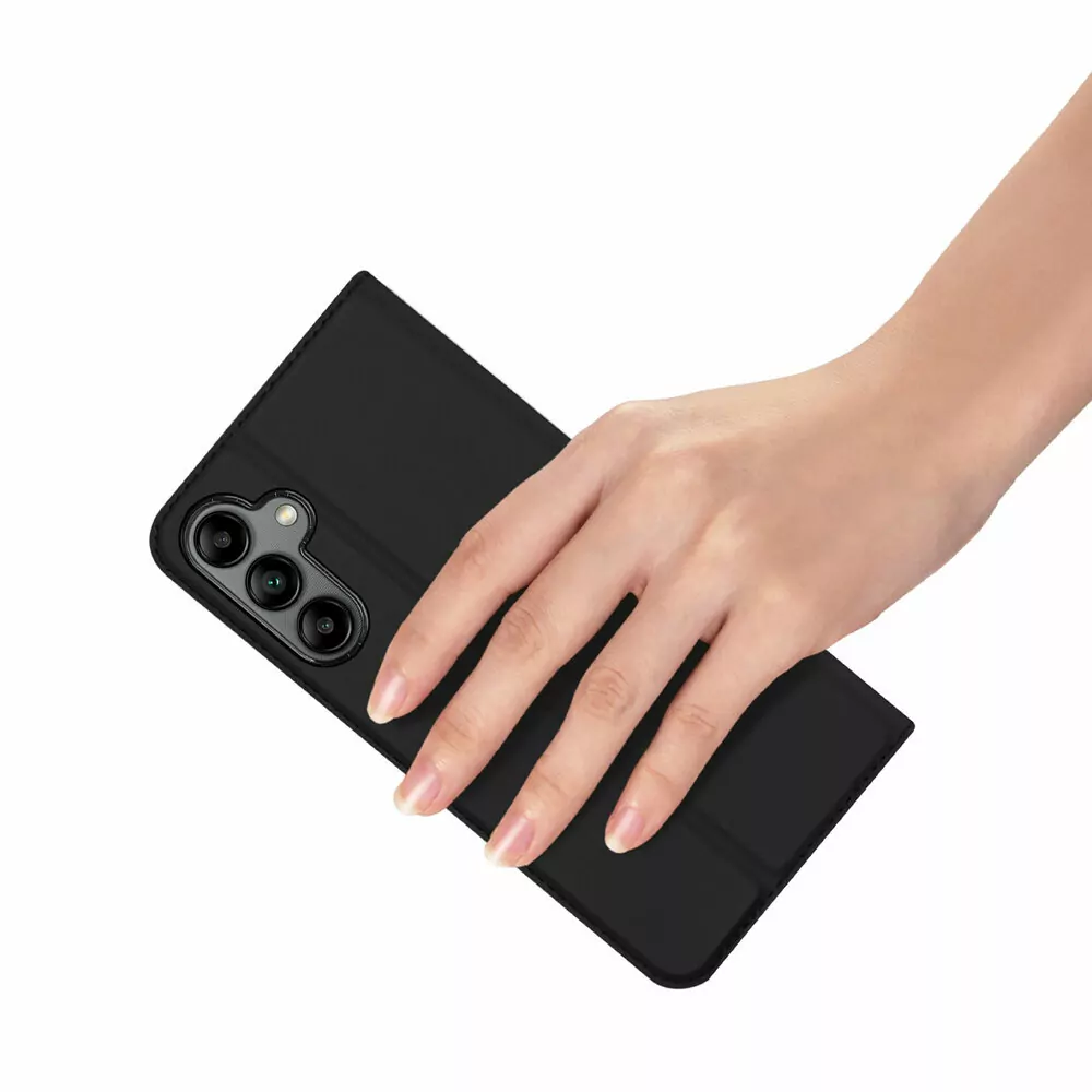 Knížkové flip pouzdro DUX DUCIS SKIN na mobil Samsung Galaxy A55 5G černé