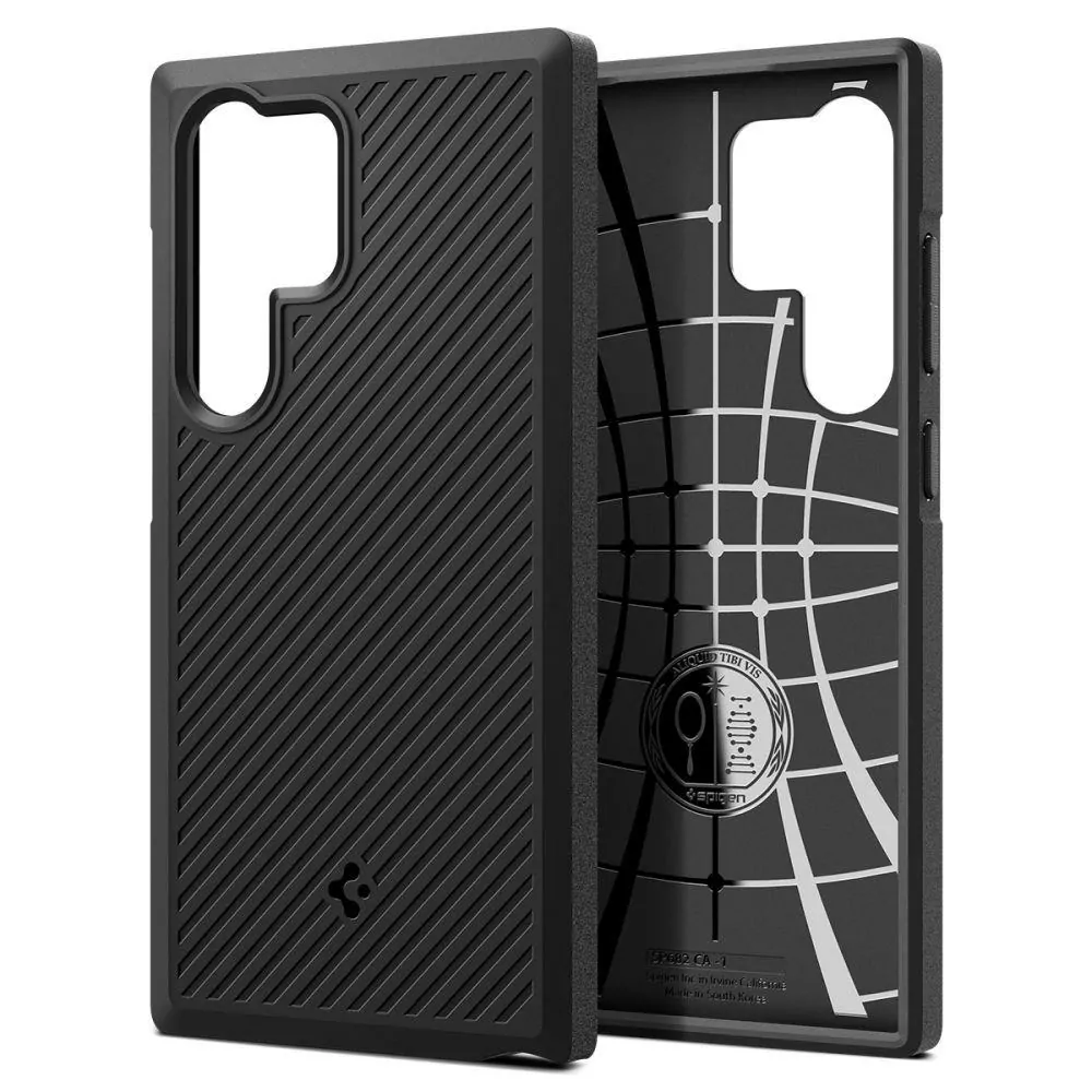 Silikonové pouzdro Spigen Core Armor na mobil Samsung Galaxy S24 Ultra Černé