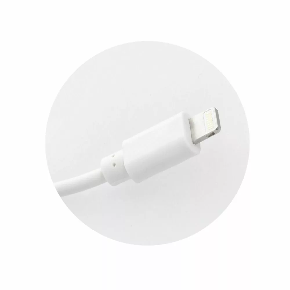 Rozpojitelná nabíječka do sítě Blue Star s konektorem Apple Lightning - USB 1A, bílá