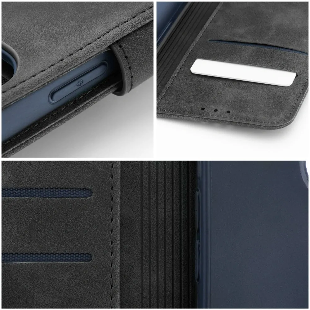 Flip pouzdro Coolcase TENDER na mobil Xiaomi Redmi Note 13 Pro Plus 5G - Černé