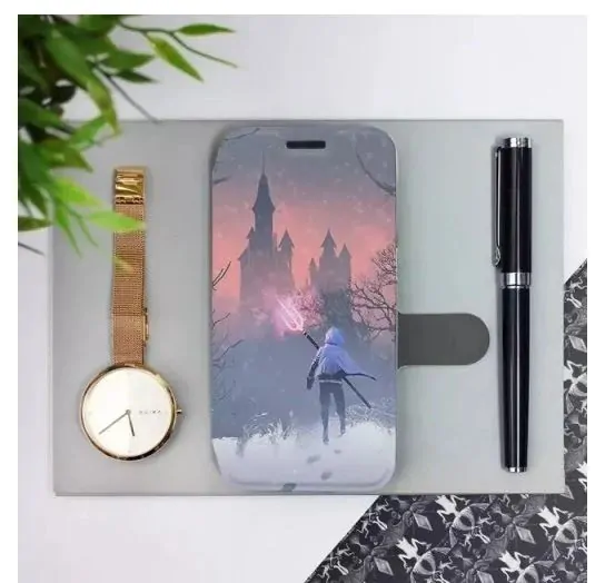 Knížkové flip pouzdro Mobiwear - Xiaomi 12 / Xiaomi 12X - MA11S Bojovník s harpunou - VÝPRODEJ