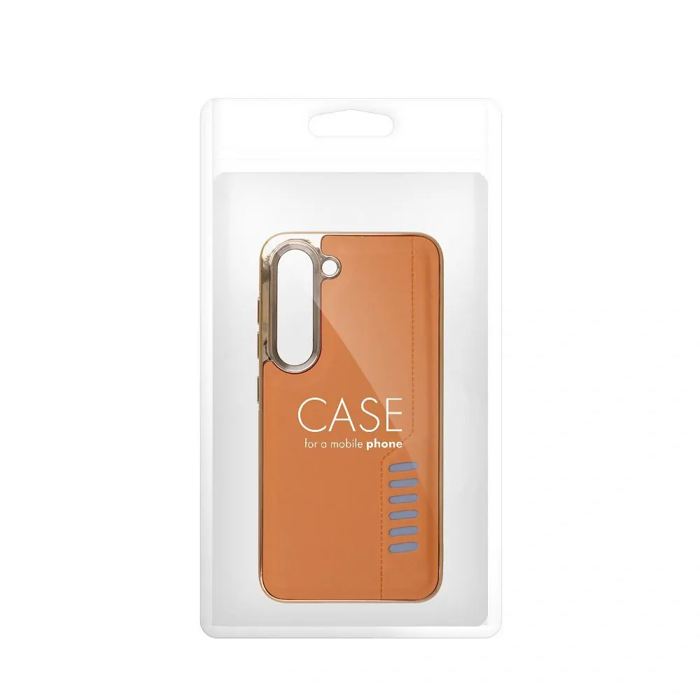 Silikonové pouzdro Coolcase Milano - Samsung Galaxy A05s Hnědé