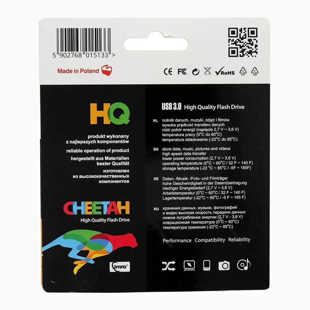 Fleška USB Flash disk Imro Cheetah s kapacitou 16 GB USB 3.0 s konektorem USB