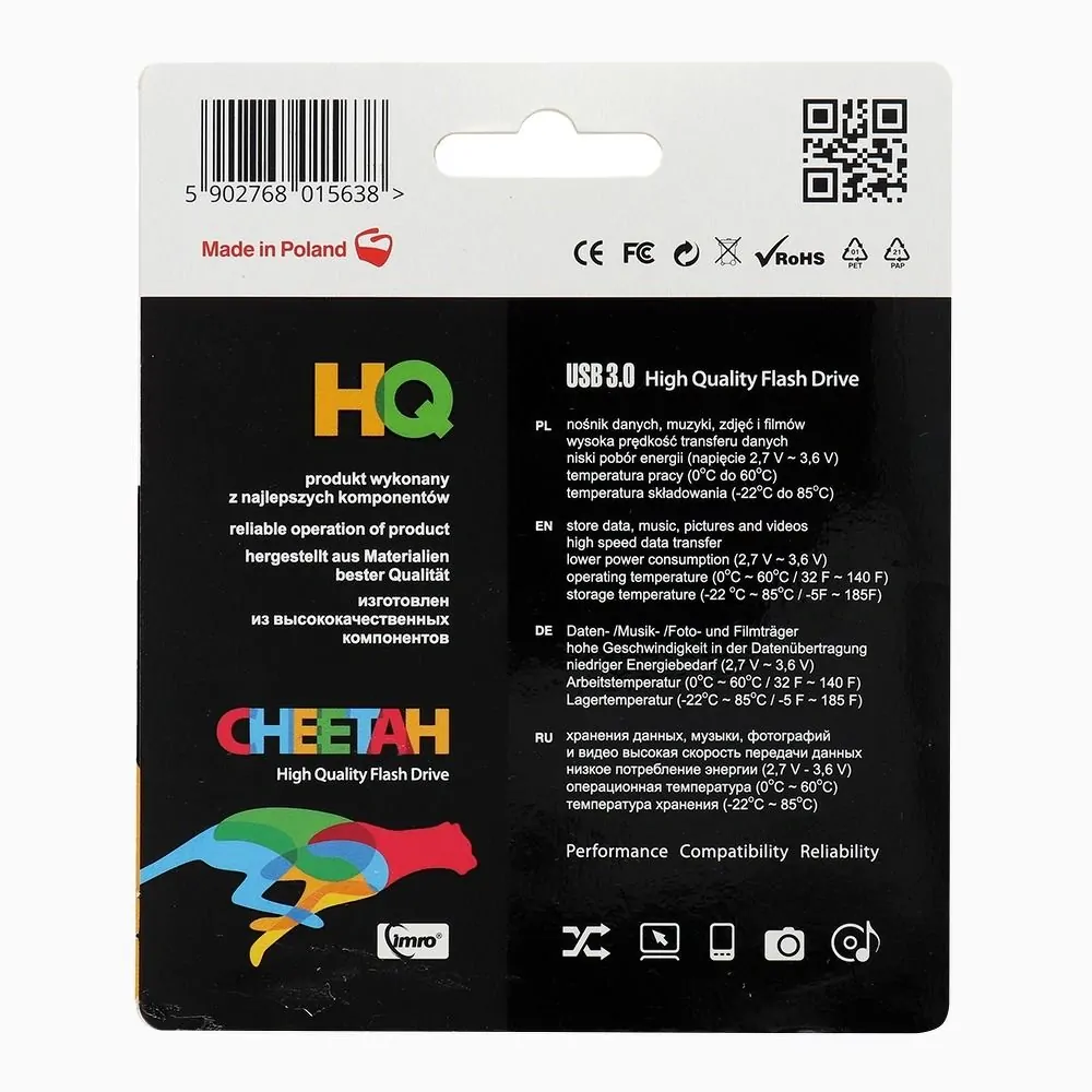 Fleška USB Flash disk Imro Cheetah s kapacitou 64 GB USB 3.0 s konektorem USB