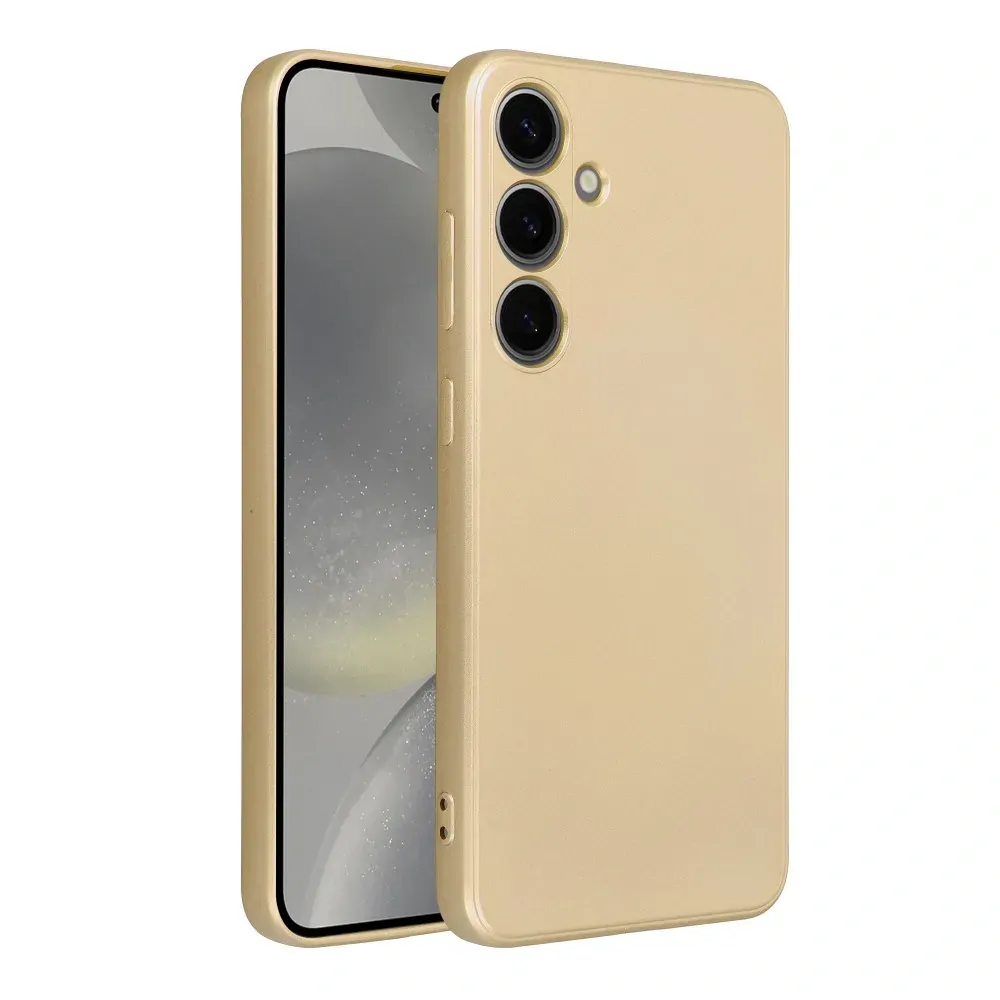 Silikonové pouzdro METALLIC pro Samsung Galaxy A35 5G - Zlatavé