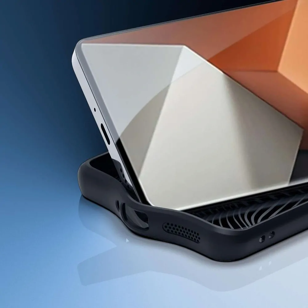 Silikonové pouzdro Dux Ducis Aimo - Xiaomi Redmi Note 13 Pro Plus 5G čiré - černé