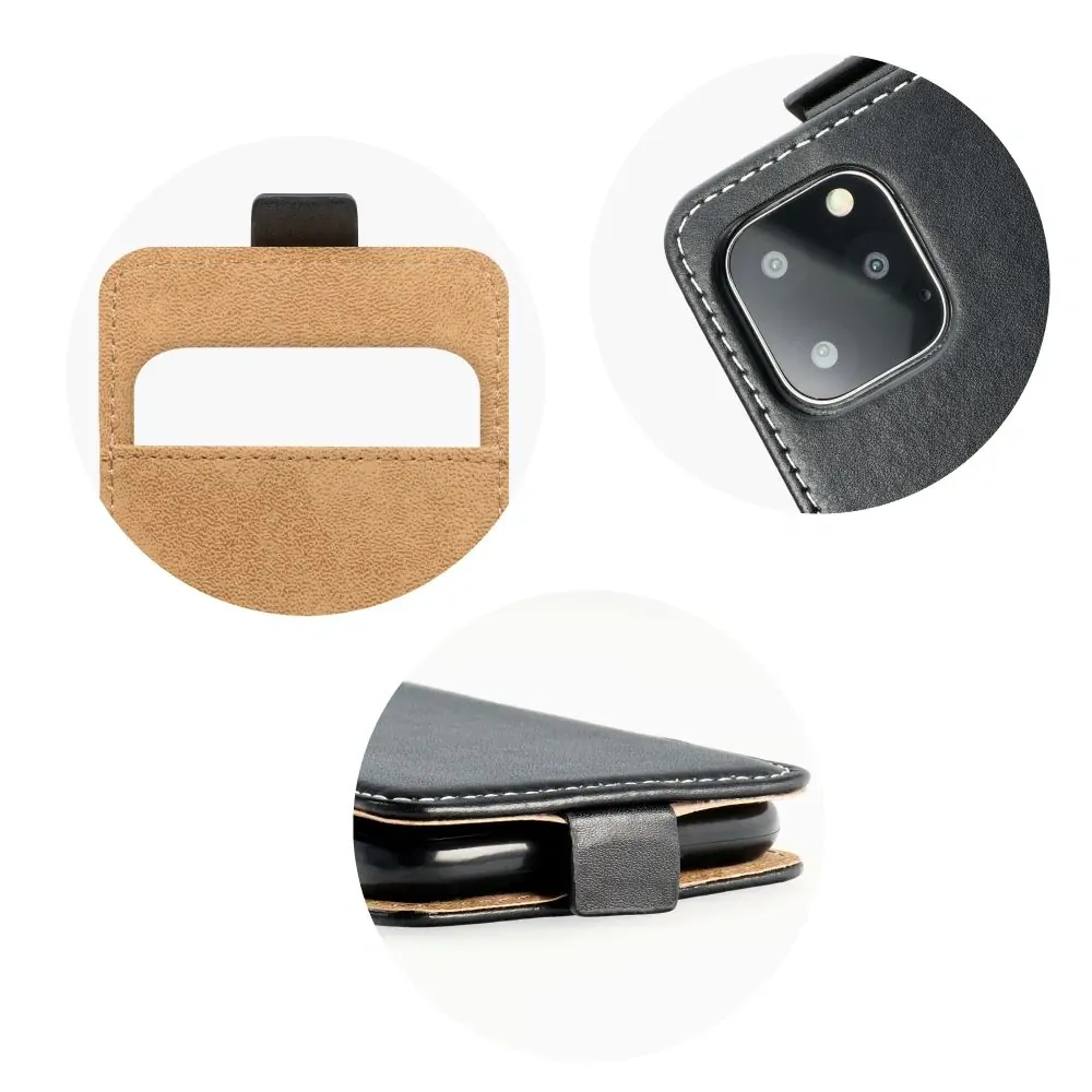 Vertikální flipové pouzdro Coolcase Flexi Fresh pro Xiaomi Redmi Note 13 Pro Plus 5G Černé