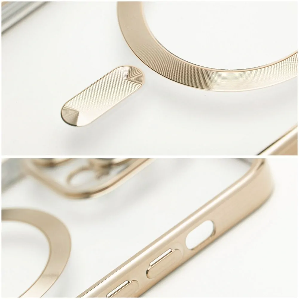 Silikonové pouzdro Matte Mag Cover - Samsung Galaxy S24 Plus s podporou MagSafe - gold