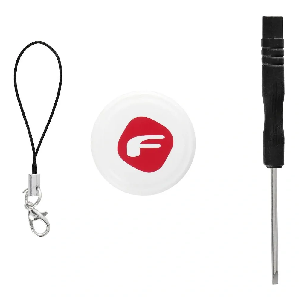 Chytrý lokátor FORCELL F-PROTECT F-TAG F01 kompatibilní s Apple Find My (Najít) - bílý
