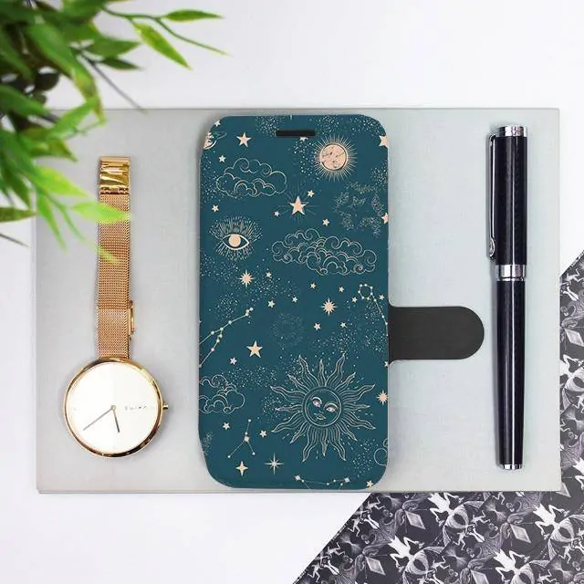 Knížkové flip pouzdro Mobiwear - Xiaomi Mi A2 Lite - VP14s - Vesmír