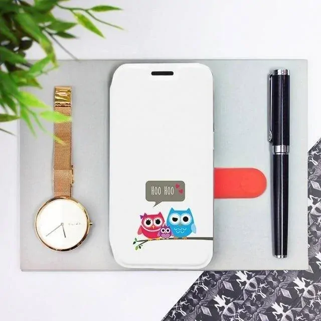 Knížkové flip pouzdro Mobiwear -  Motorola Moto G 5G Plus - MH13P Owls hoo hoo - VÝPRODEJ