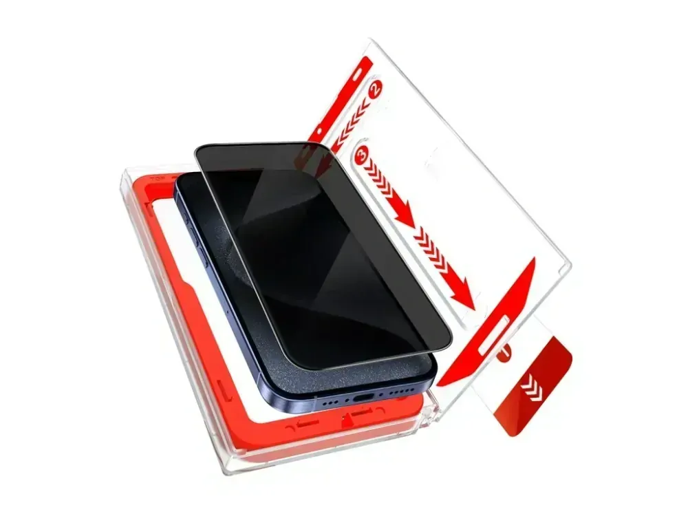 Ochranné 3D sklo Gushield GUGP005 - Apple iPhone 12 Mini s aplikátorem a privátním filtrem (0745314106702)